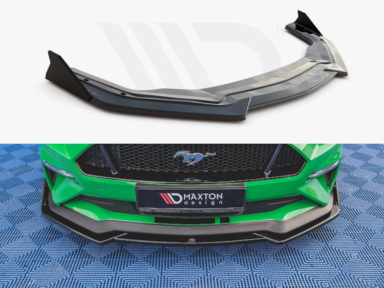 Front Splitter V.1 + Flaps Ford Mustang GT Mk6 Facelift - Wayside Performance 