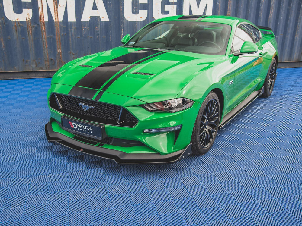 Front Splitter V.1 + Flaps Ford Mustang GT Mk6 Facelift - Wayside Performance 