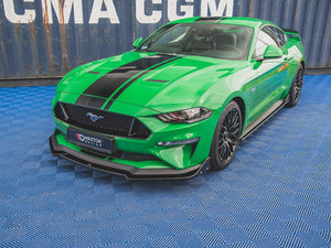 Front Splitter V.1 + Flaps Ford Mustang GT Mk6 Facelift - Wayside Performance 
