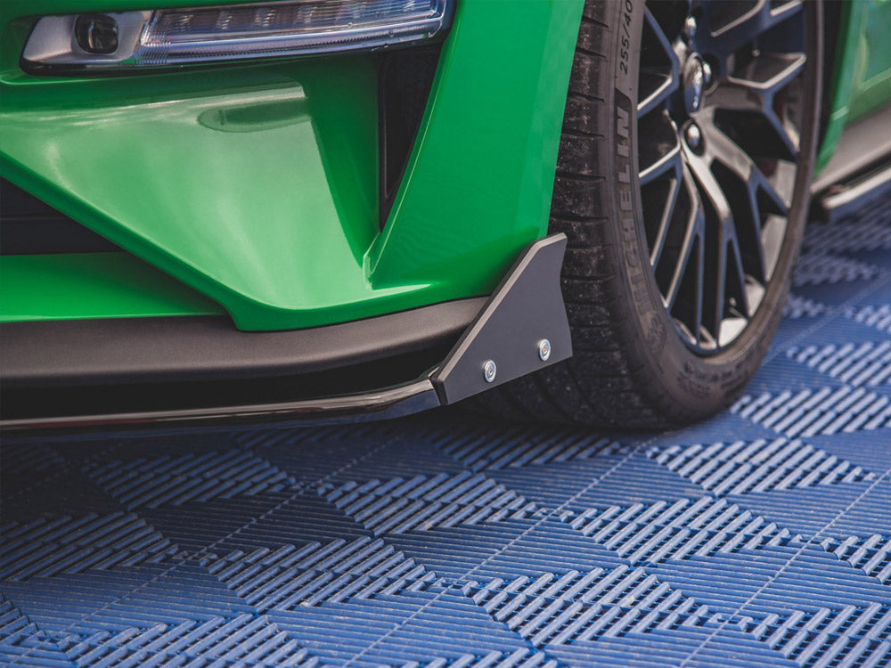 Front Splitter V.1 + Flaps Ford Mustang GT Mk6 Facelift - Wayside Performance 