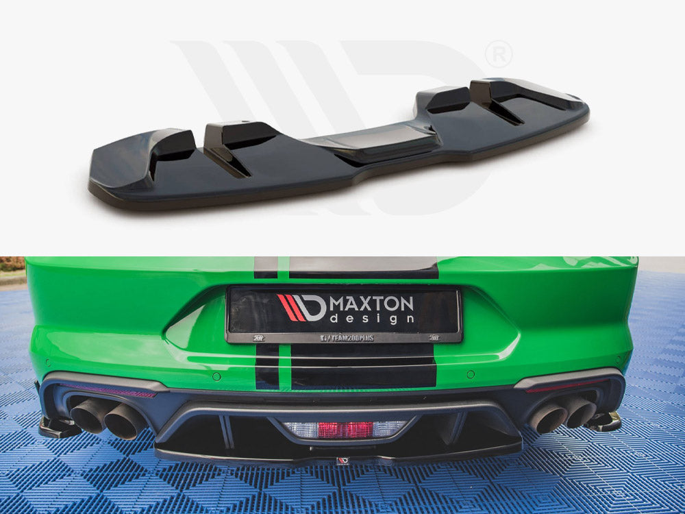 Central Rear Splitter Ford Mustang GT Mk6 Facelift (2017-) - Wayside Performance 