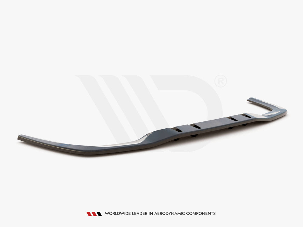 Central Rear Splitter V.1 (Vertical Bars) Mercedes A 35 AMG Sedan V177 - Wayside Performance 