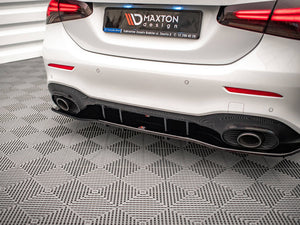 Central Rear Splitter V.1 (Vertical Bars) Mercedes A 35 AMG Sedan V177 - Wayside Performance 