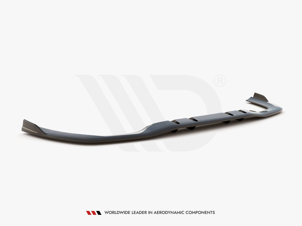 Central Rear Splitter V.2 (Vertical Bars) Mercedes A 35 AMG Sedan V177 - Wayside Performance 