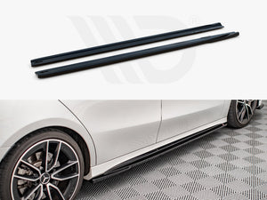 Side Skirts Diffusers V.2 Mercedes A35 AMG / AMG-Line W177 - Wayside Performance 