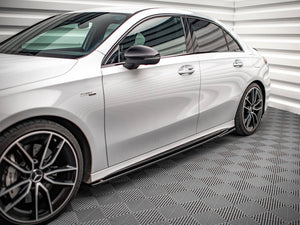 Side Skirts Diffusers V.2 Mercedes A35 AMG / AMG-Line W177 - Wayside Performance 