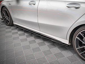 Side Skirts Diffusers V.2 Mercedes A35 AMG / AMG-Line W177 - Wayside Performance 