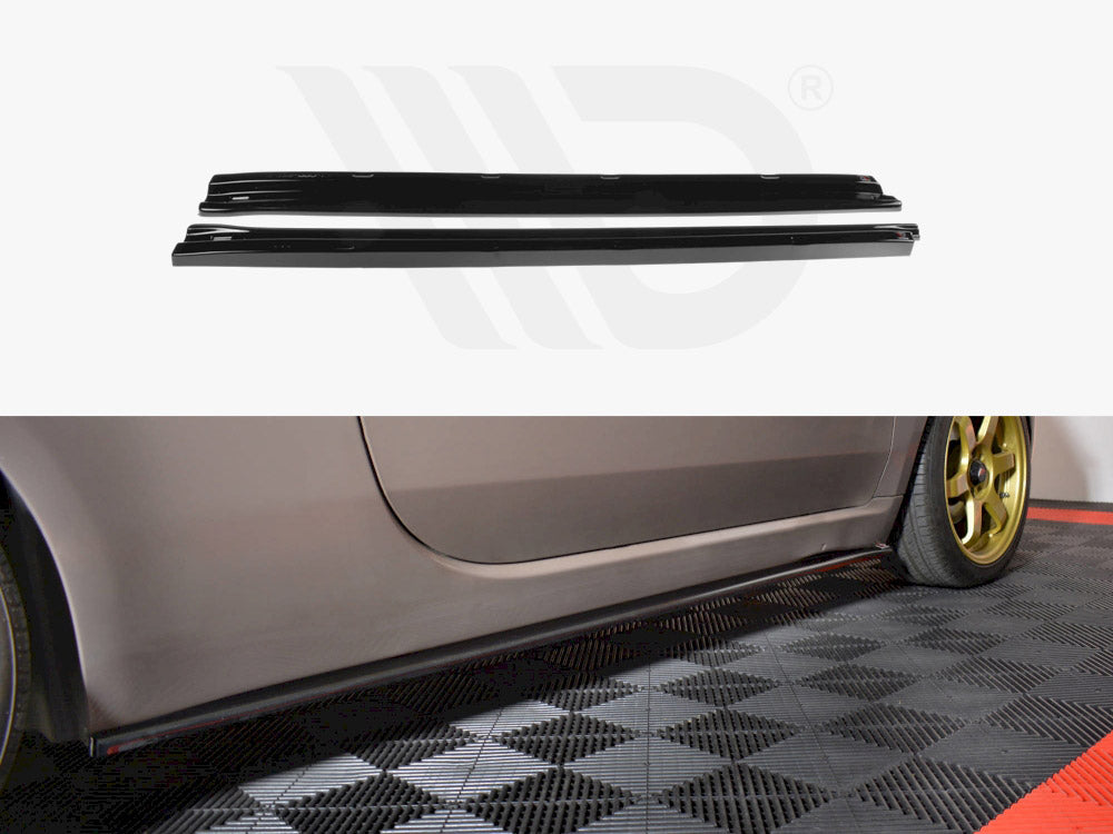 Side Skirts Splitters Fiat 500 Pre-Facelift (2007-2014) - Wayside Performance 