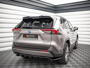 Central Rear Splitter (Vertical Bars) Toyota RAV4 MK5 (2019-) - Wayside Performance 