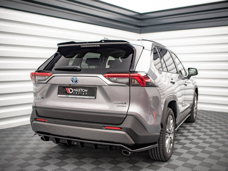 Central Rear Splitter (Vertical Bars) Toyota RAV4 MK5 (2019-) - Wayside Performance 