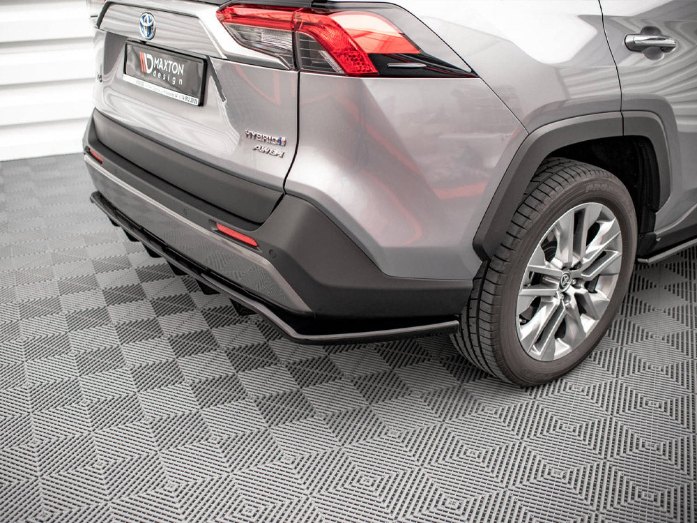 Central Rear Splitter (Vertical Bars) Toyota RAV4 MK5 (2019-) - Wayside Performance 