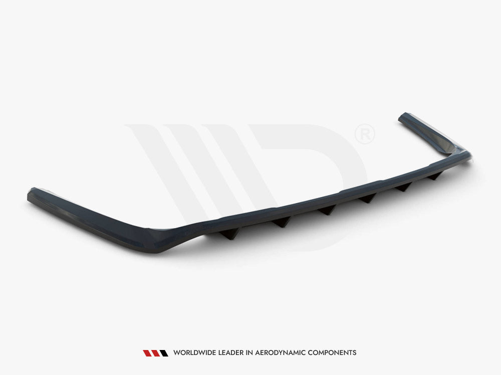 Central Rear Splitter (Vertical Bars) Toyota RAV4 MK5 (2019-) - Wayside Performance 