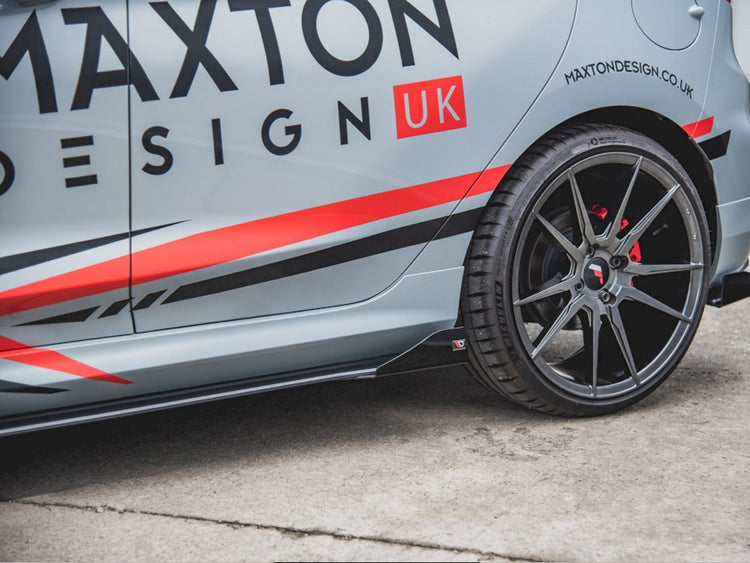 Maxton Racing Side Skirt Splitters (+flaps) Ford Fiesta Mk8 St/ St Line (2017-) - Wayside Performance 