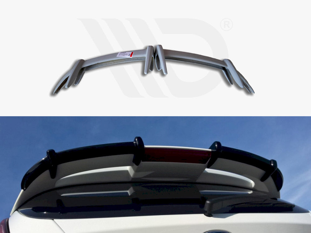 Roof Spoiler Extension Ford Fiesta Mk7 St / Zetec S Facelift Primer Painted - Wayside Performance 