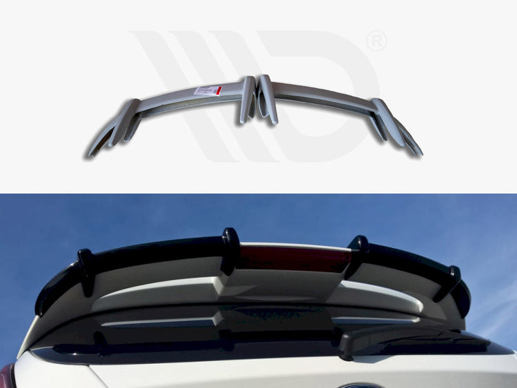 Roof Spoiler Extension Ford Fiesta Mk7 St / Zetec S Facelift Primer Painted - Wayside Performance 