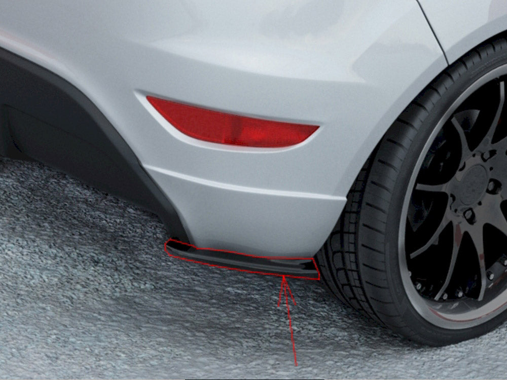 Rear Side Splitters Ford Fiesta Mk7 ST / ST-Line - Wayside Performance 
