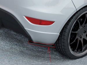 Rear Side Splitters Ford Fiesta Mk7 ST / ST-Line - Wayside Performance 