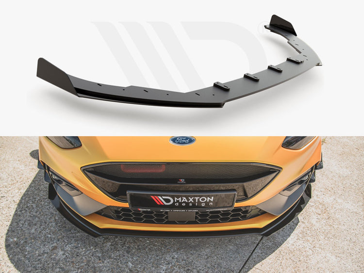 Street Pro Front Splitter (+flaps) Ford Focus St / St-line Mk4 - Wayside Performance 