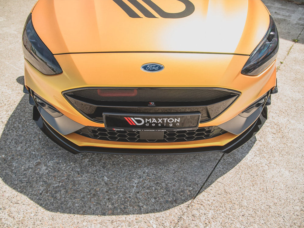 Street Pro Front Splitter (+flaps) Ford Focus St / St-line Mk4 - Wayside Performance 