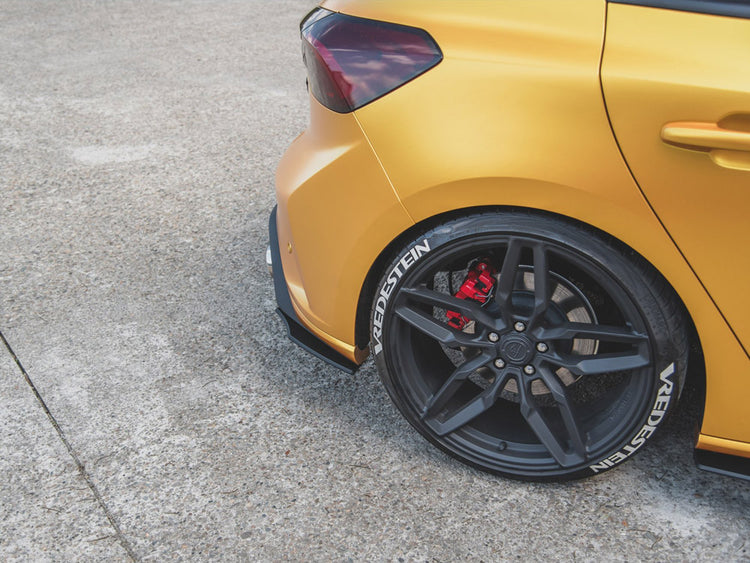 Street Pro Rear Side Splitters Ford Focus St Mk4 - Wayside Performance 