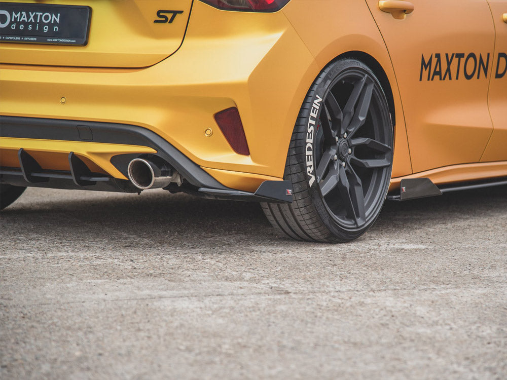 Street Pro Rear Side Splitters (+flaps) Ford Focus St Mk4 - Wayside Performance 