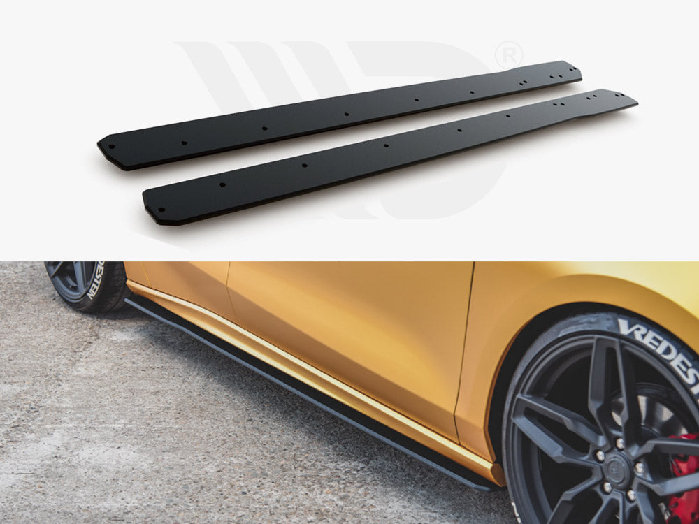 Street Pro Side Skirt Diffusers Ford Focus St / St-line Mk4 - Wayside Performance 