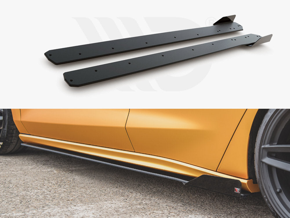 Street Pro Side Skirt Diffusers (+flaps) Ford Focus St / St-line Mk4 - Wayside Performance 