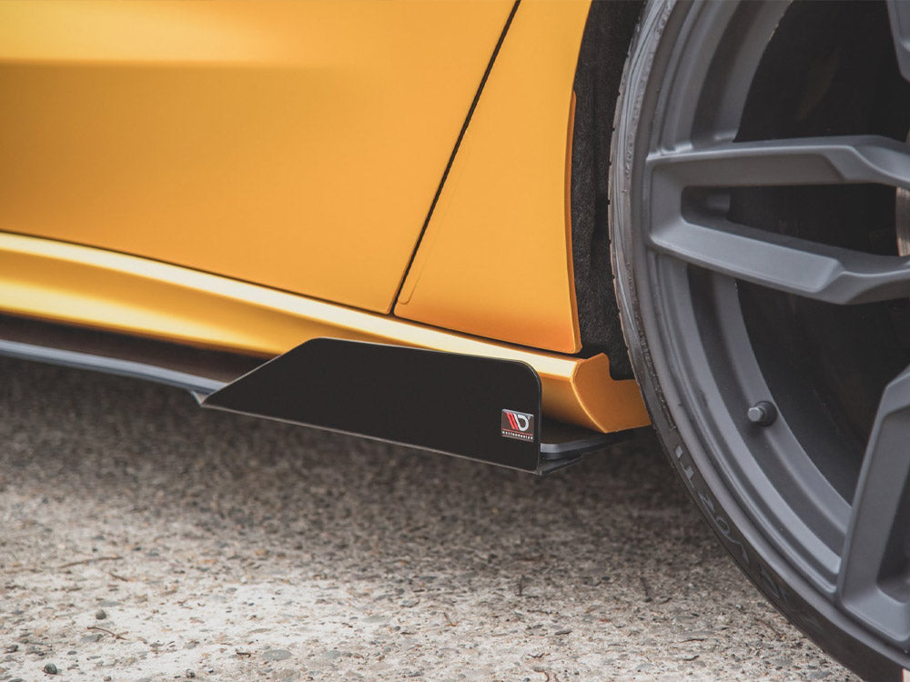 Street Pro Side Skirt Diffusers (+flaps) Ford Focus St / St-line Mk4 - Wayside Performance 