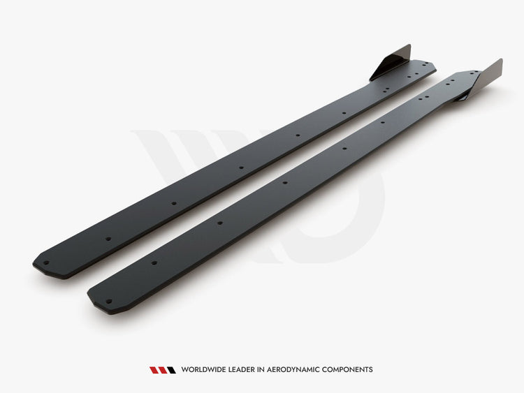 Street Pro Side Skirt Diffusers (+flaps) Ford Focus St / St-line Mk4 - Wayside Performance 