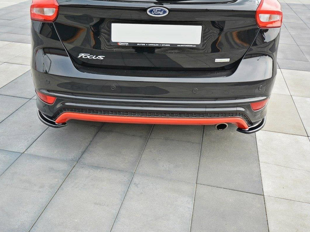 Rear Side Splitters Ford Focus Mk3 ST-Line (Facelift) 2015-2018 - Wayside Performance 