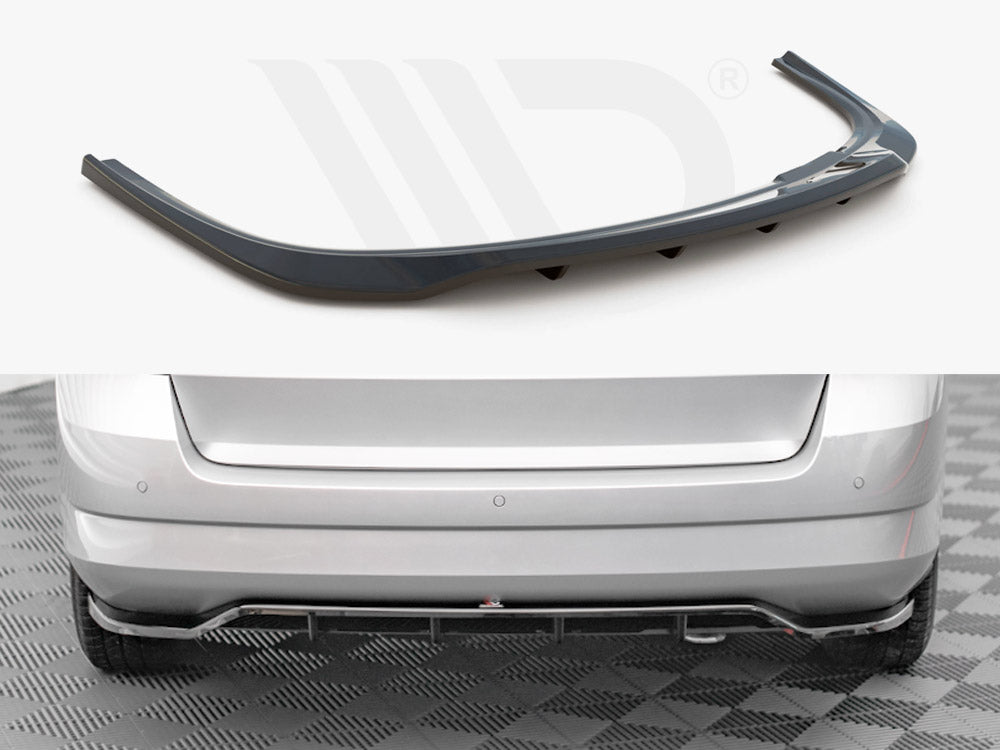 Central Rear Splitter (Vertical Bars) Skoda Fabia Estate Mk3 - Wayside Performance 