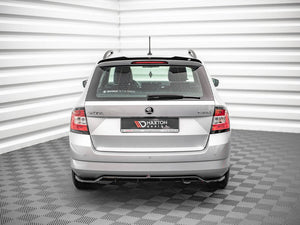 Central Rear Splitter (Vertical Bars) Skoda Fabia Estate Mk3 - Wayside Performance 