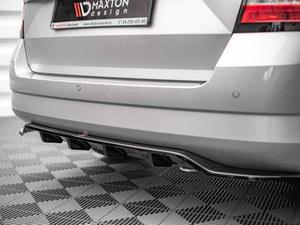 Central Rear Splitter (Vertical Bars) Skoda Fabia Estate Mk3 - Wayside Performance 