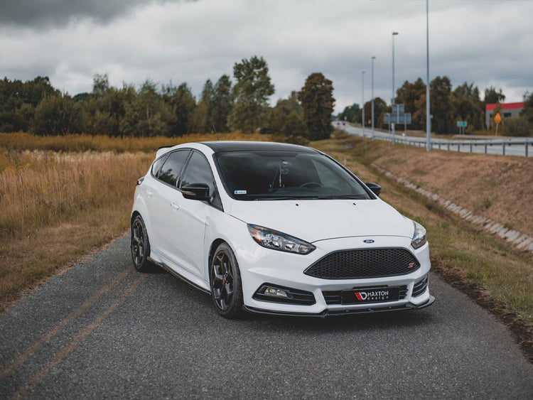 Front Splitter V4 Ford Focus St Mk3 Facelift (2015-2018) - Wayside Performance 