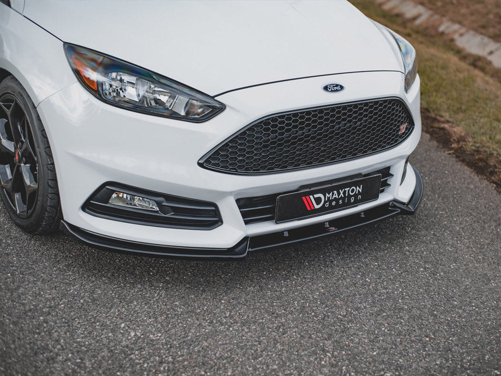 Front Splitter V4 Ford Focus St Mk3 Facelift (2015-2018) - Wayside Performance 