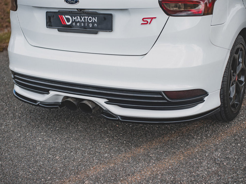 Rear Side Splitters V2 Ford Focus St Mk3 Facelift (2015-2018) - Wayside Performance 