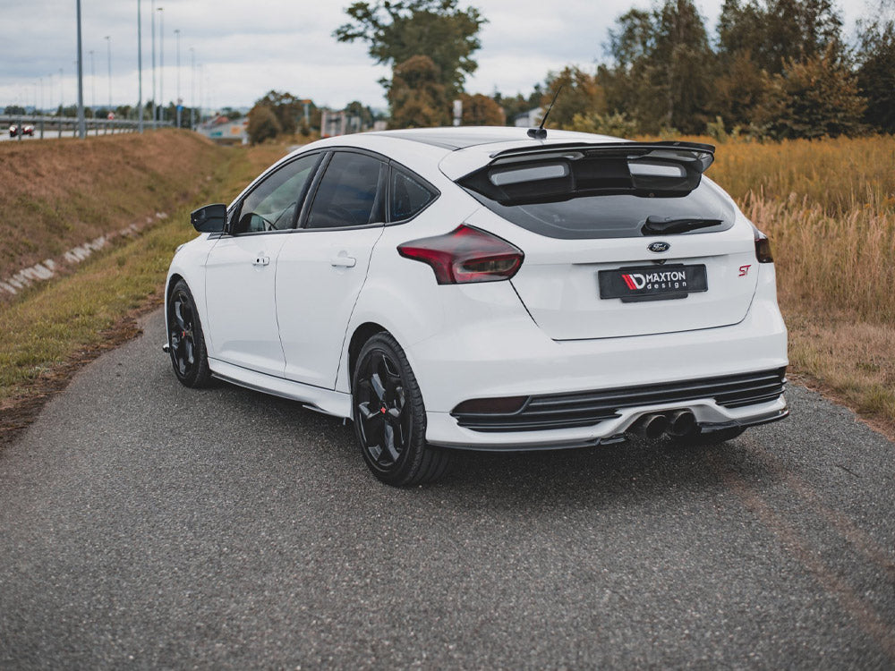 Rear Side Splitters V2 Ford Focus St Mk3 Facelift (2015-2018) - Wayside Performance 