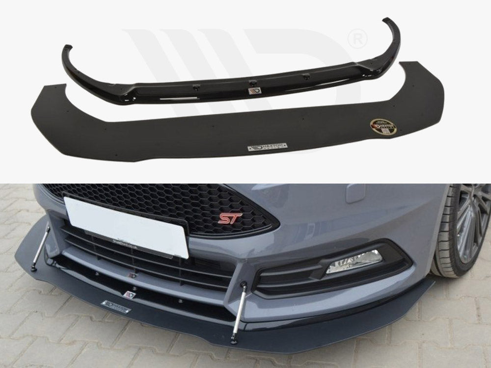 Front Racing Splitter V.3 Ford Focus 3 St (Facelift) - Wayside Performance 