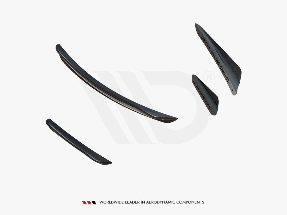 Front Bumper Wings (Canards) V.3 Ford Fiesta Mk8 St / St-line (2017-) - Wayside Performance 