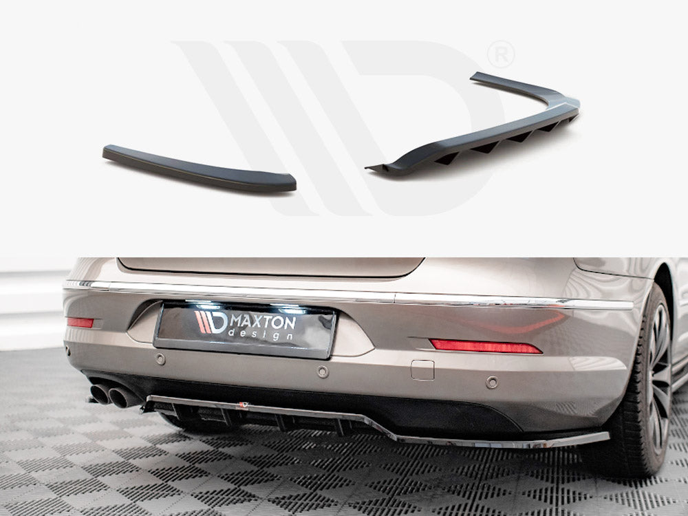 Central Rear Splitter (Vertical Bars) VW Passat CC (2008-2012) - Wayside Performance 