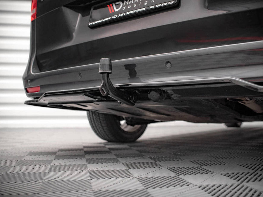 Central Rear Splitter (Vertical Bars) Mercedes V-class Amg-line W447 Facelift (2021-) - Wayside Performance 