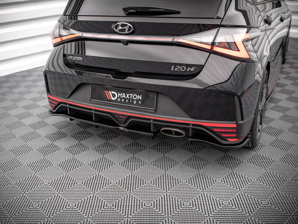 Central Rear Splitter (Vertical Bars) Hyundai I20 N Mk3 (2020-) - Wayside Performance 