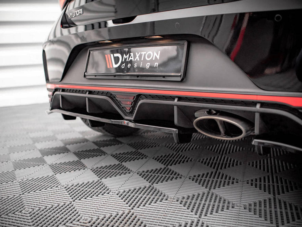 Central Rear Splitter (Vertical Bars) Hyundai I20 N Mk3 (2020-) - Wayside Performance 