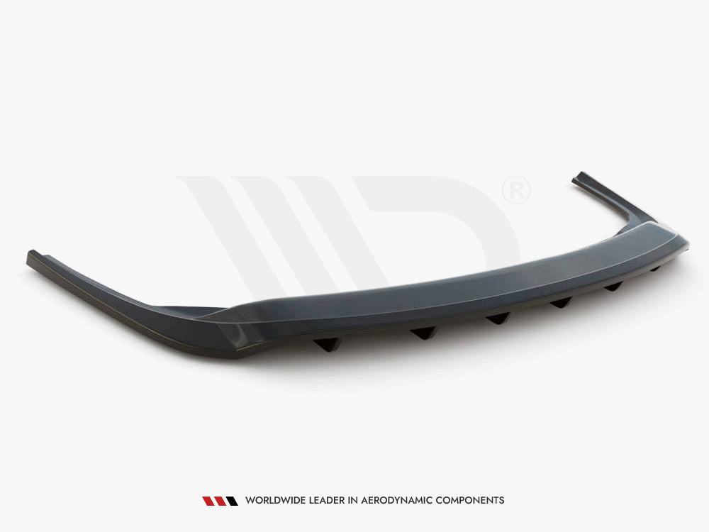 Central Rear Splitter (Vertical Bars) Skoda Fabia Estate Mk3 Facelift - Wayside Performance 