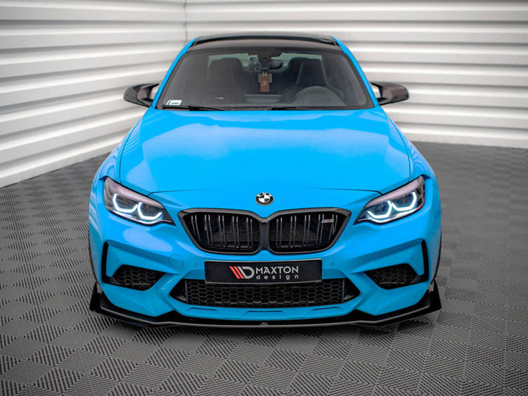 Maxton Design Street Pro Front Splitter V.1 (+flaps) Bmw M2 Competition F87 (2018-2020) - Wayside Performance 