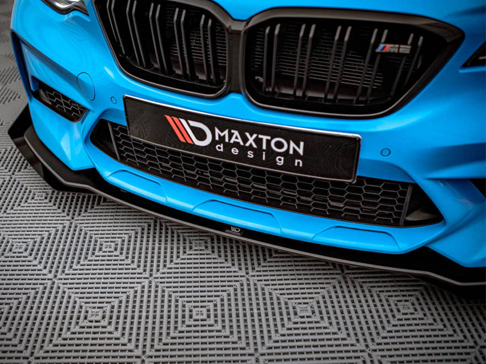 Maxton Design Street Pro Front Splitter V.1 (+flaps) Bmw M2 Competition F87 (2018-2020) - Wayside Performance 