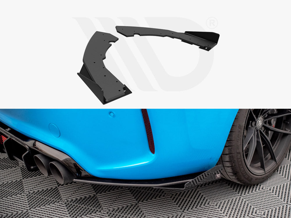 Maxton Design Street Pro Rear Side Splitters (+flaps) Bmw M2 F87 (2016-2020) - Wayside Performance 