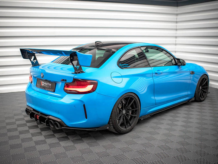 Maxton Design Street Pro Rear Side Splitters (+flaps) Bmw M2 F87 (2016-2020) - Wayside Performance 