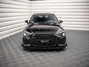 Maxton Design Street Pro Front Splitter V.1 (+flaps) Audi Rs3 8y (2020-) - Wayside Performance 