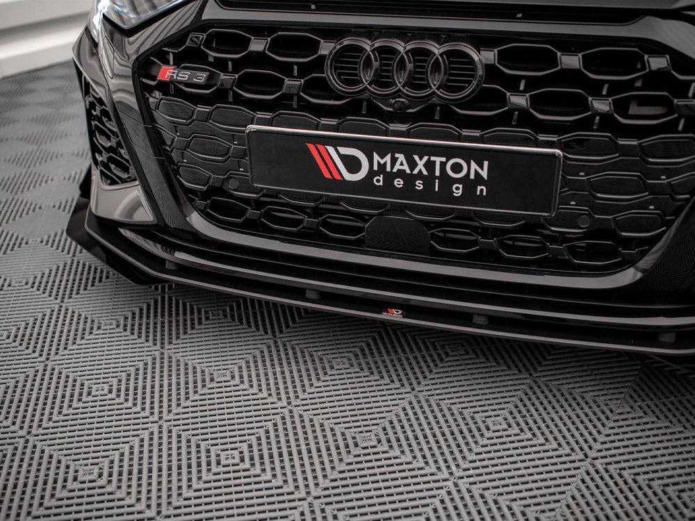 Maxton Design Street Pro Front Splitter V.1 (+flaps) Audi Rs3 8y (2020-) - Wayside Performance 
